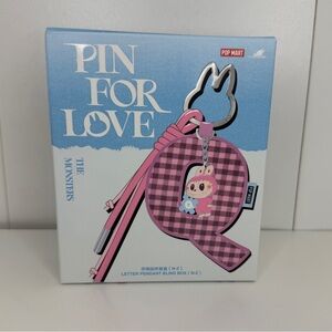 Pop Mart Labubu The Monsters Pin for Love Series Letter Pendant (N-Z) &